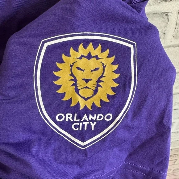NWOT! Men’s Adidas Creator Tee Orlando City purple t-shirt XL - Picture 2 of 3